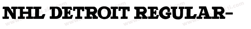 NHL Detroit Regular字体转换